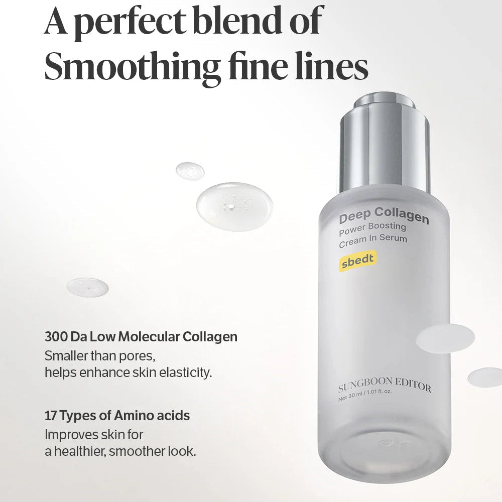 Deep Collagen Power Boosting Cream In Serum 30ml