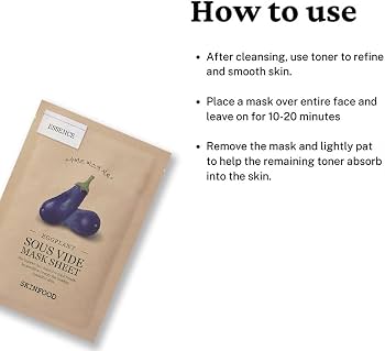 Sous Vide Mask Sheet (eggplant)