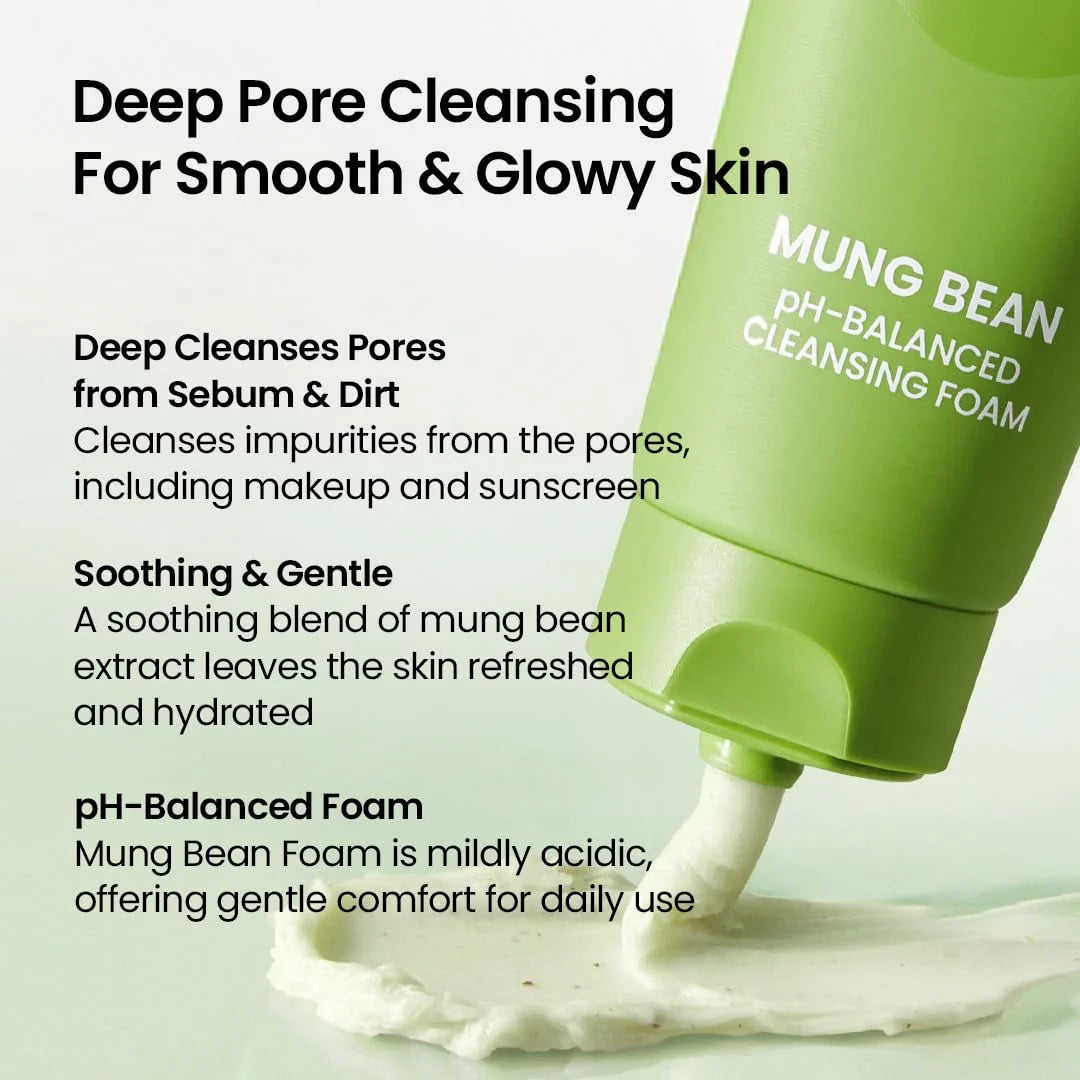 Mung Bean Ph-balanced Cleansing Foam 80ml