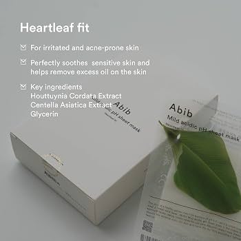 Mild Acidic pH Sheet Mask Heartleaf Fit