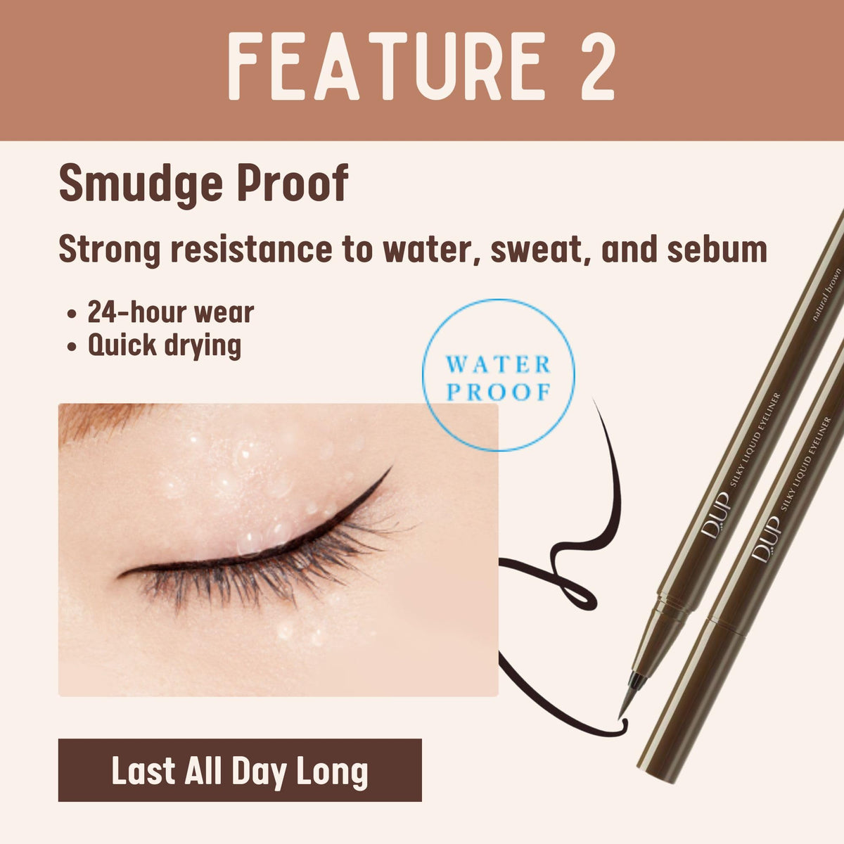 D-UP Silky Liquid Eyeliner WP (Black) RN2020