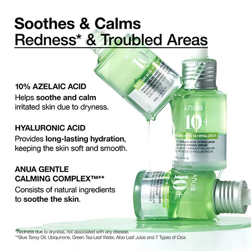 Azelaic Acid 10 Hyaluron Redness Soothing Serum 30ml