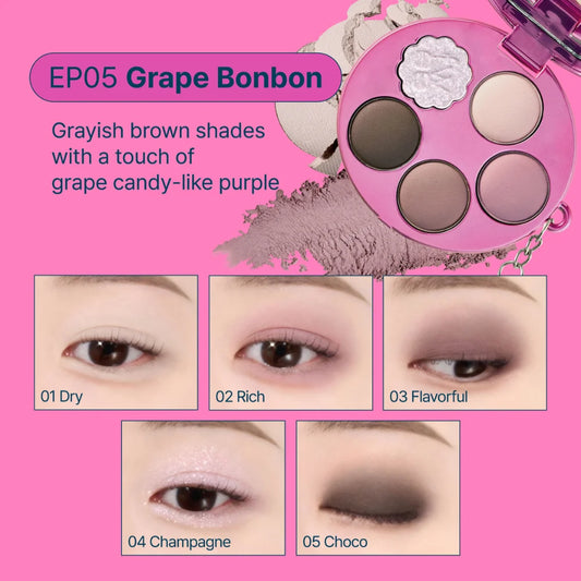 FWEE POCKET EYE PALETTE EP05 GRAPE FWEE BONBON 6.6g