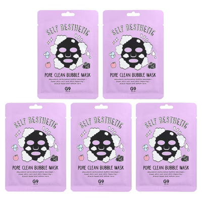 Self aesthetic Pore clean Bubble mask 5P