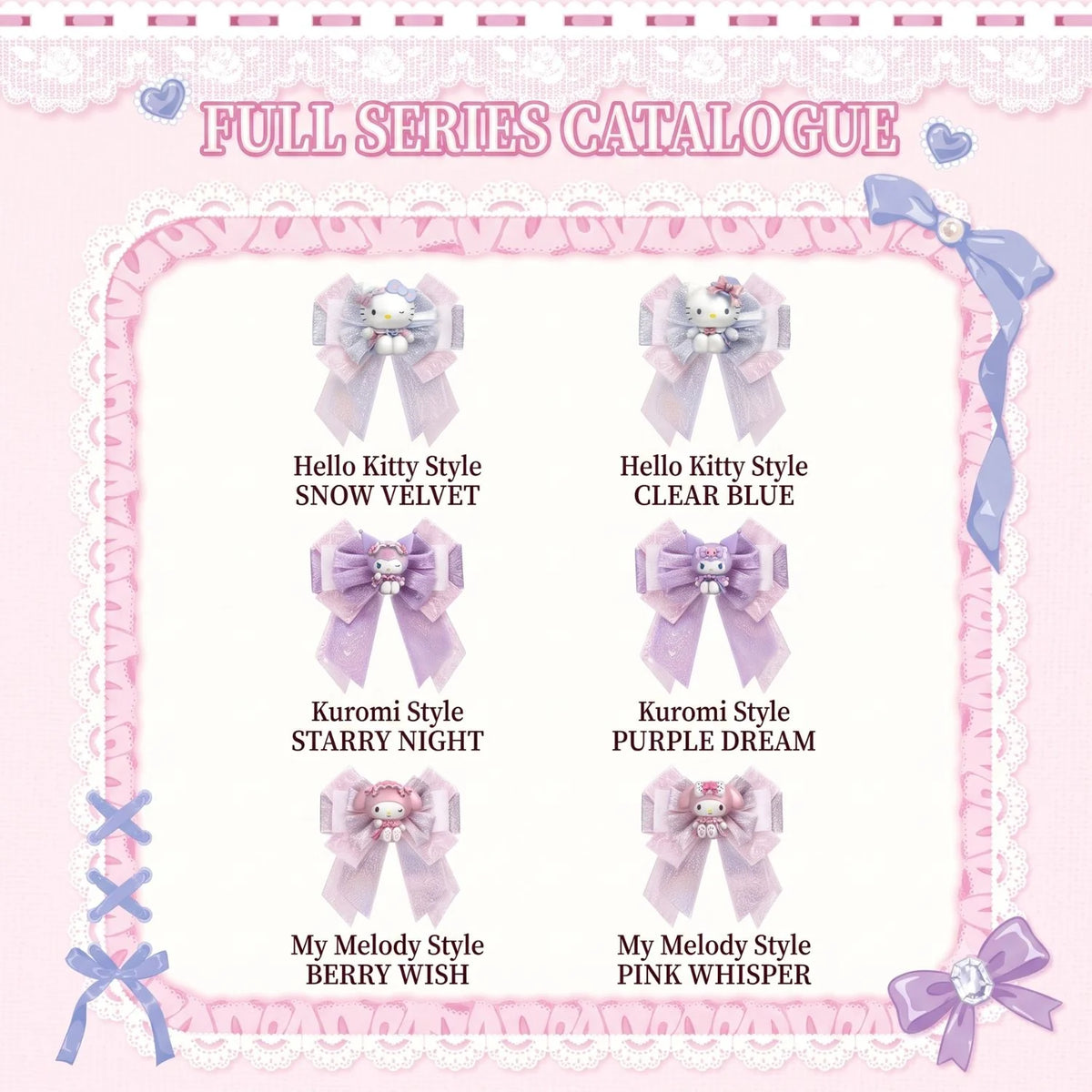 Moetch Sanrio Girl Daydreaming Series bag charm and hair clip