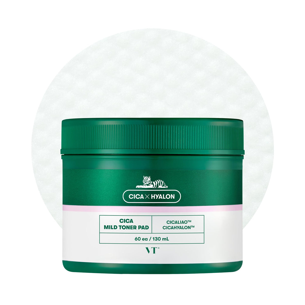VT CICA Mild Toner Pad (60ea, 130mL)