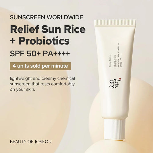 Relief Sun + Rice + Probiotics SPF50+ / PA++++