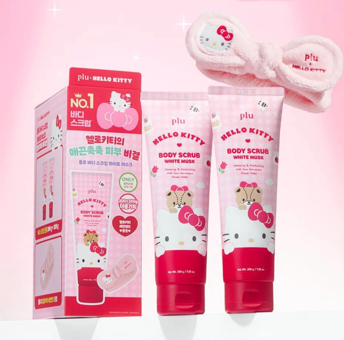 Body Scrub White Musk Hello Kitty Set