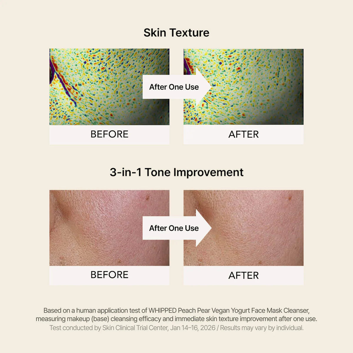 WHIPPED - Peach Pear Vegan Yogurt Face Mask Cleanser