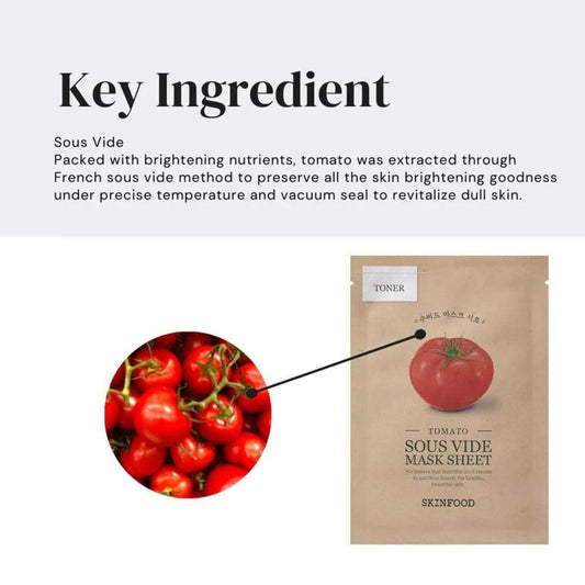 Sous Vide Mask Sheet (tomato) 1ea