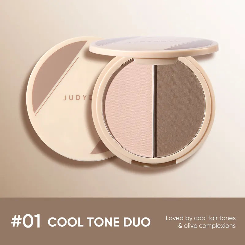 Judydoll - 2 Shades Contour Palette - 2 Colors [#01 Cool Tone Duo - 9g]