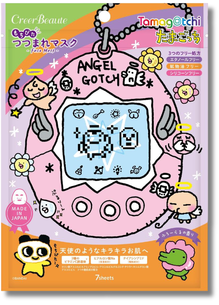Tamagotchi Mochi Pita Wrapped Mask [Floral]