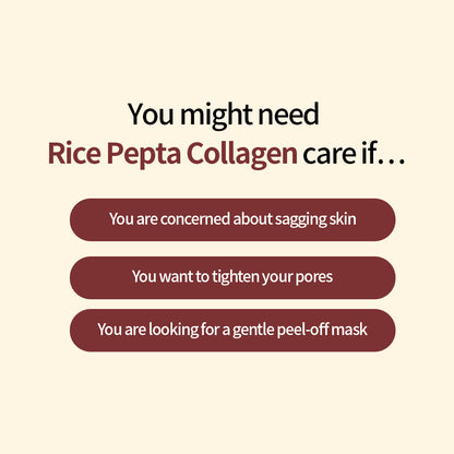Rice Pepta Collagen Gel Mask (4ea)