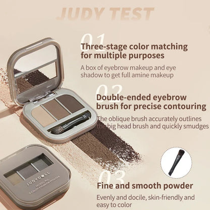 Judydoll - 3 Shade Eyebrow Powder - 2 Colors (2-3) [#03 Beige - 2.7g]