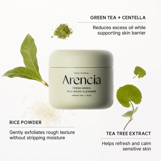 ARENCIA FRESH GREEN RICE MOCHI CLEANSER
120G