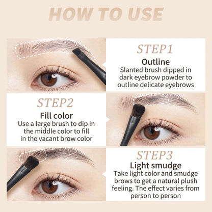 Judydoll - 3 Shade Eyebrow Powder - 2 Colors (2-3) [#03 Beige - 2.7g]