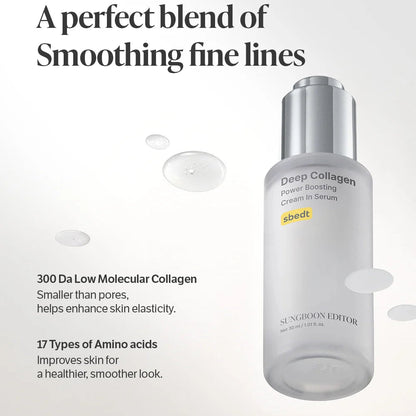 Deep Collagen Power Boosting Cream In Serum 30ml