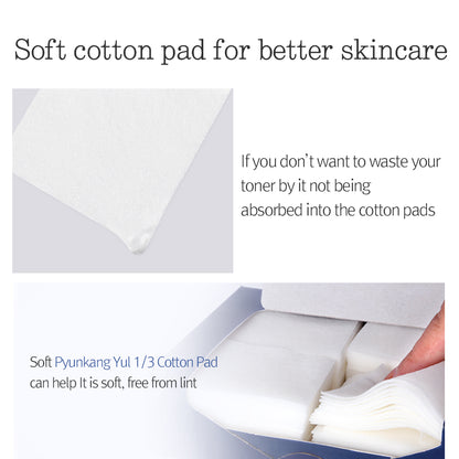Pyunkang yul 1/3 cotton pad 160ea (Pulp-Rayon)