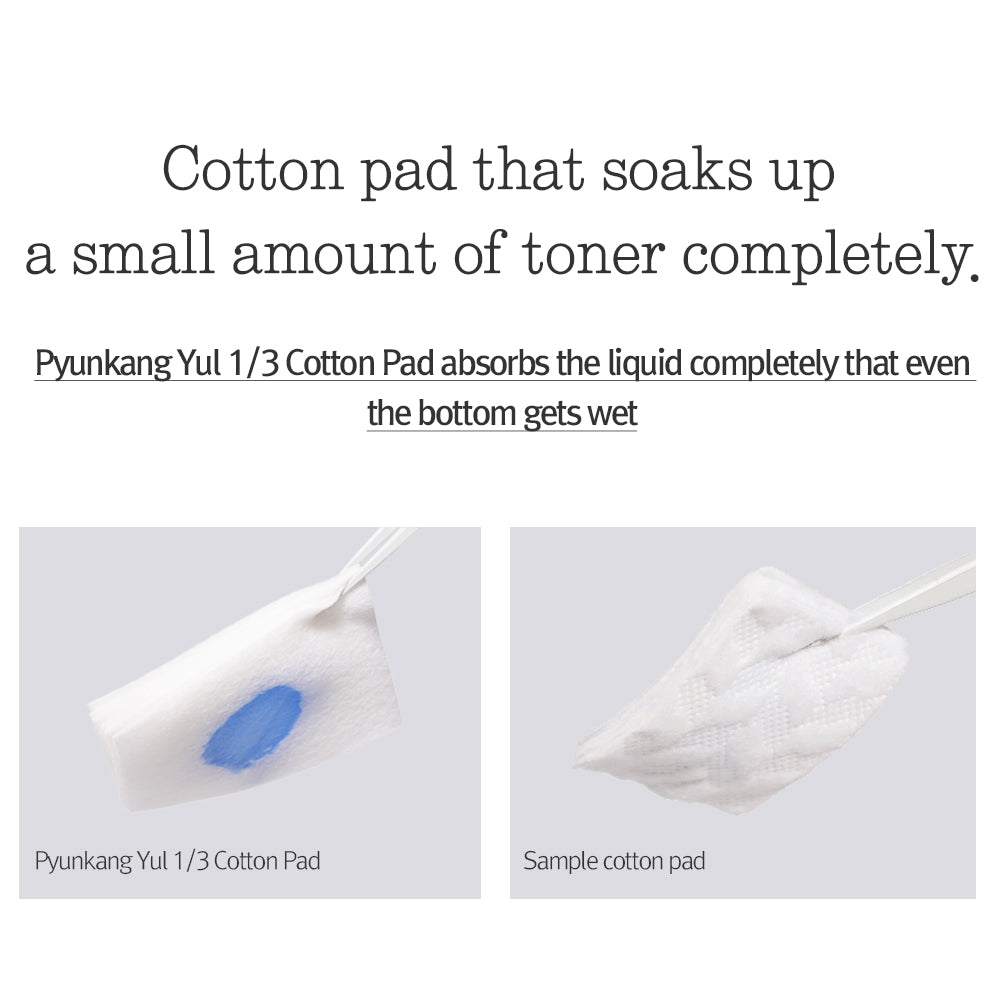 Pyunkang yul 1/3 cotton pad 160ea (Pulp-Rayon)
