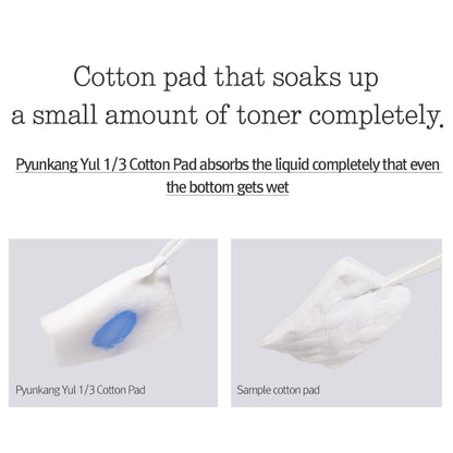 Pyunkang yul 1/3 cotton pad 160ea (Pulp-Rayon)