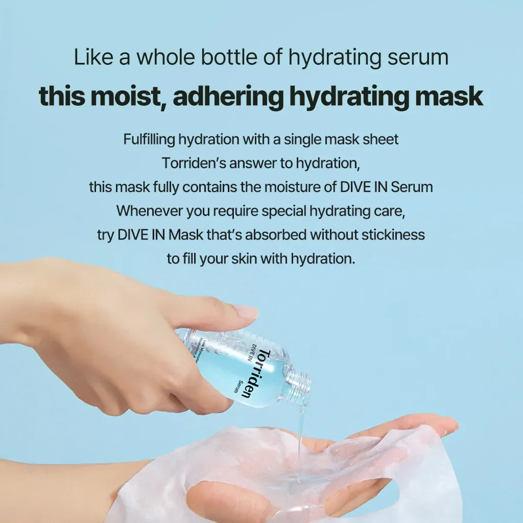 DIVE-IN Low Molecular Hyaluronic Acid Sheet Mask [1pc]