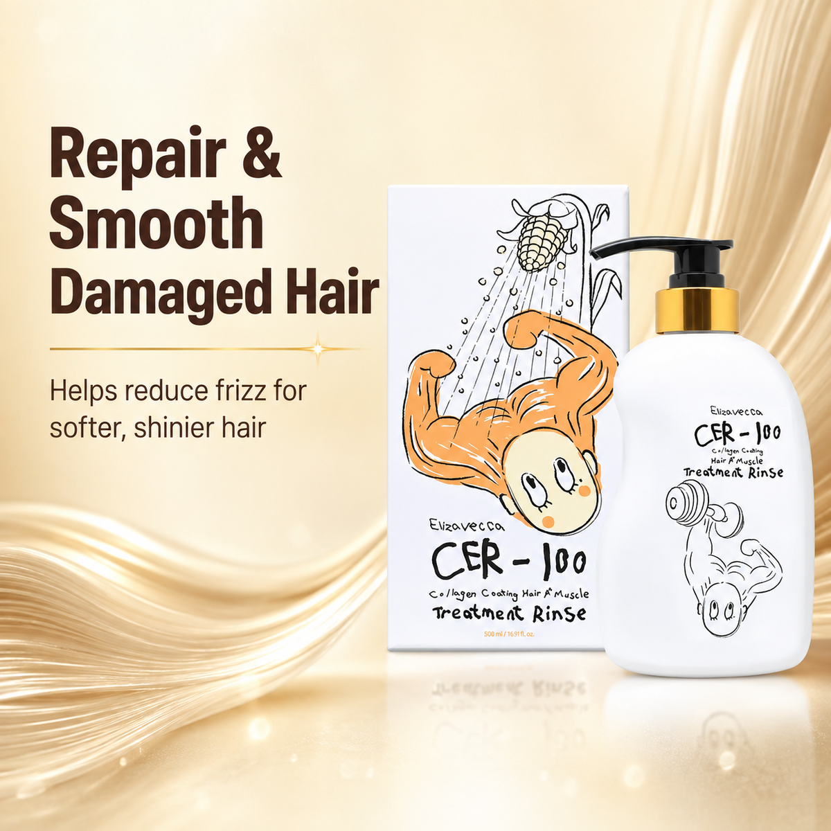 Collagen Coating Hair Muscle Treatment Rinse (CER-100) 500mL