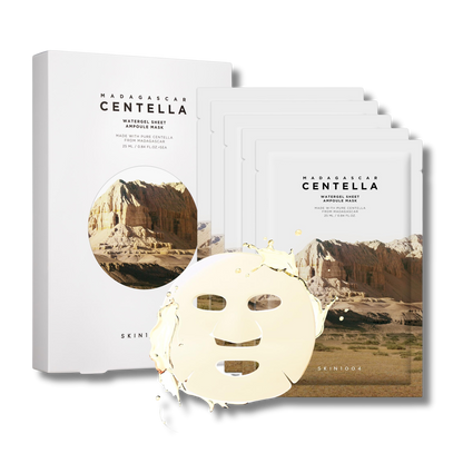 Madagascar Centella Watergel Sheet Ampoule Mask (5-Pack)