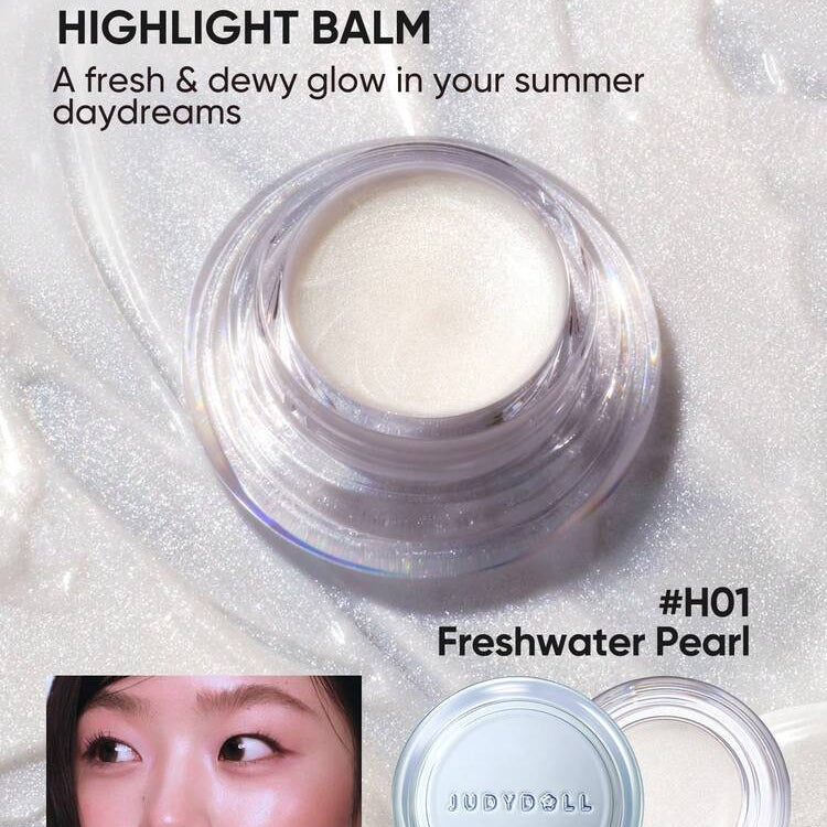 Judydoll - Mint & Lilac Highlight Balm - 3 Colors [#H01 Freshwater Pearl - 6g]