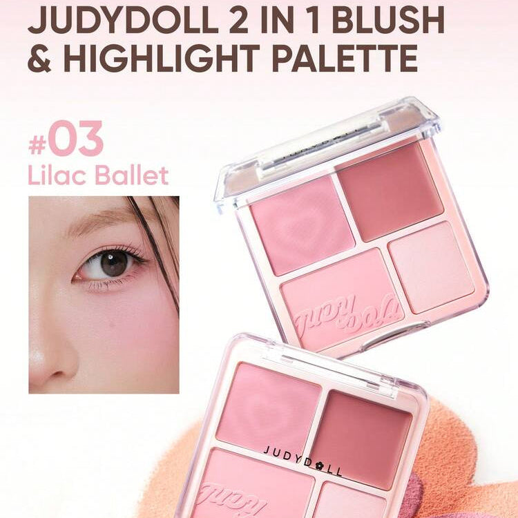 Judydoll Blush & Highlight Palette 03