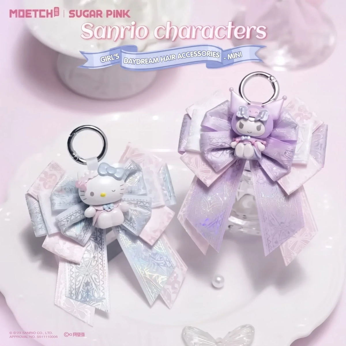 Moetch Sanrio Girl Daydreaming Series bag charm and hair clip