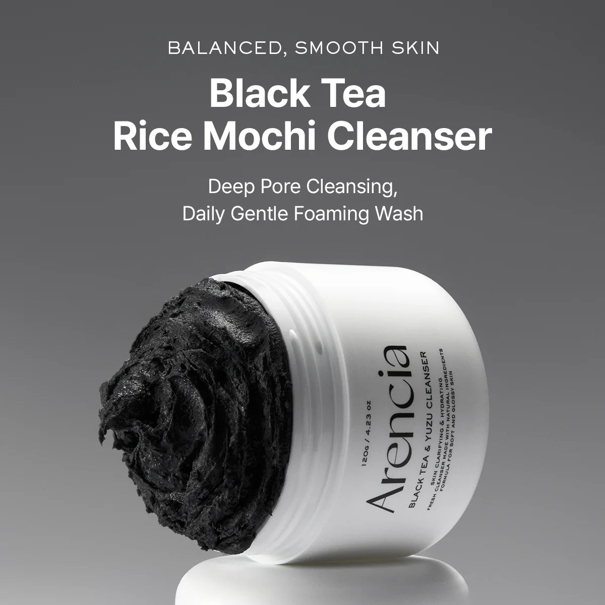 Black Tea Rice Mochi Cleanser 120g