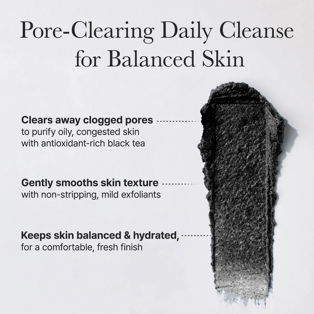 Black Tea Rice Mochi Cleanser 120g