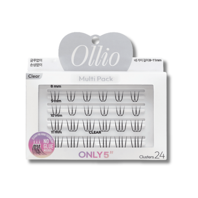 OLLIO No-Glue Lash Multi Pack Clear