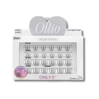 OLLIO No-Glue Lash Multi Pack Clear