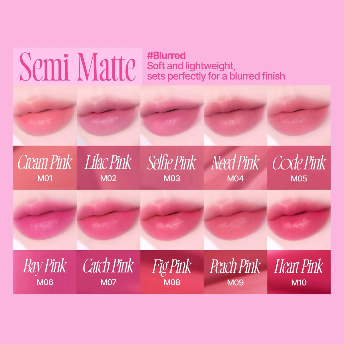 PINK OBSESSION STAY-FIT LIP TINT M03 SELFIE PINK 3.8g