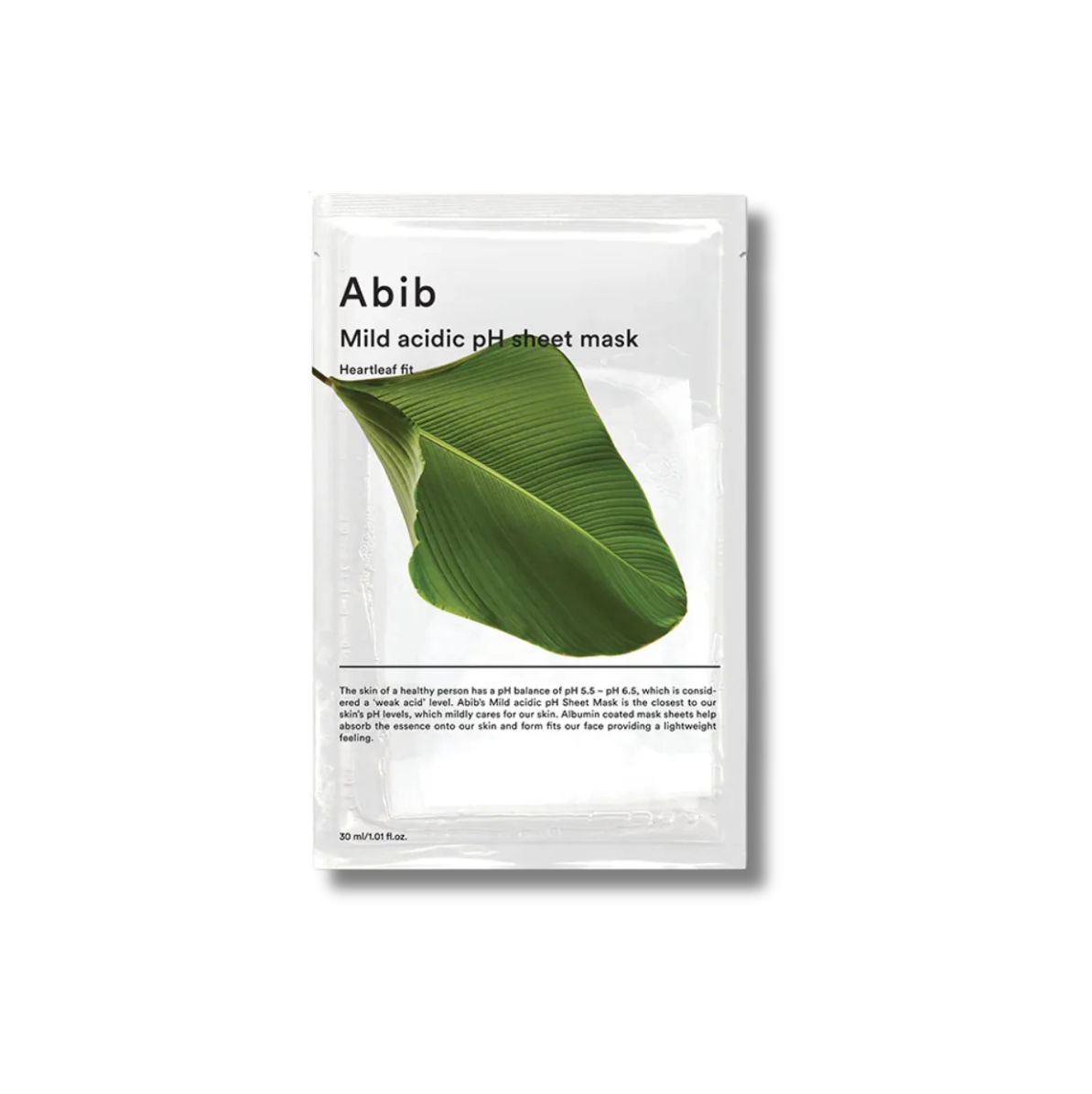 Mild Acidic pH Sheet Mask Heartleaf Fit