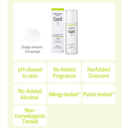 Kao Curél Anti-Sebum Oil Anti-Pox Moisturizing Water 150Ml
