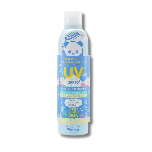 Beauté Rondo Withfam Moisturizing UV Spray SPF50+/PA++++ Fragrance-Free 250g