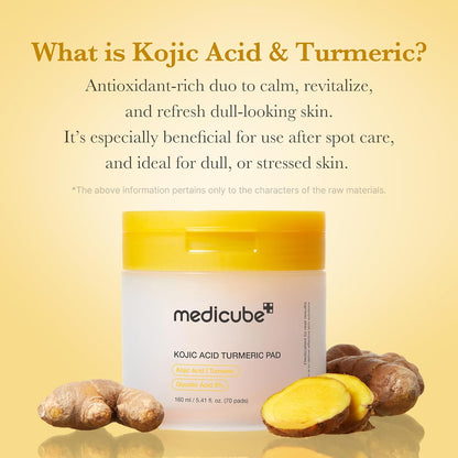 Kojic Acid Turmetic Pad 70 Pcs