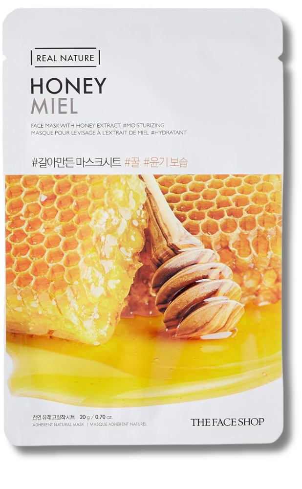 Real Nature Face Mask 1pc [Honey]