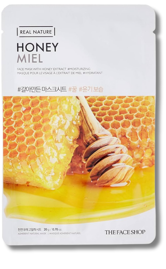 Real Nature Face Mask 1pc [Honey]