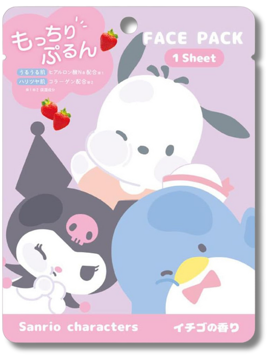 Sanrio Face Pack [Sanrio Characters - Strawberry - 1pc]