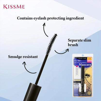 KissMe Heroine Make Curl Keep Mascara Base WP #01 Clear Black
