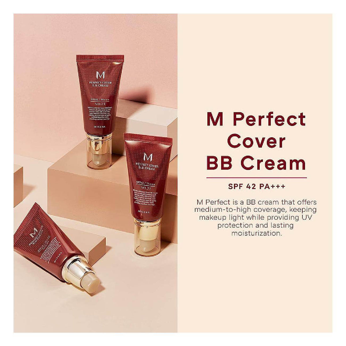 M Perfect Cover BB Cream #21 Light Beige (50ml)