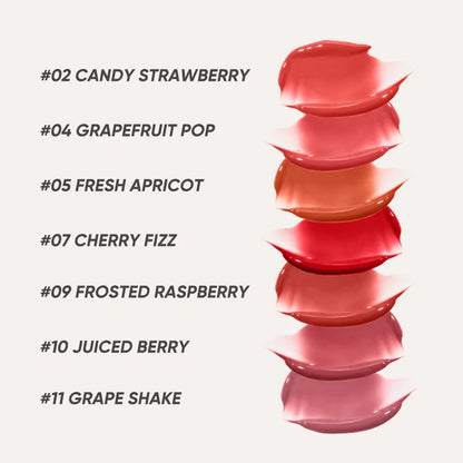 Judydoll - Ice Watery Lip Gloss-Gen 2 - 18 Colors [#07 Tipsy Red - 2.4g]