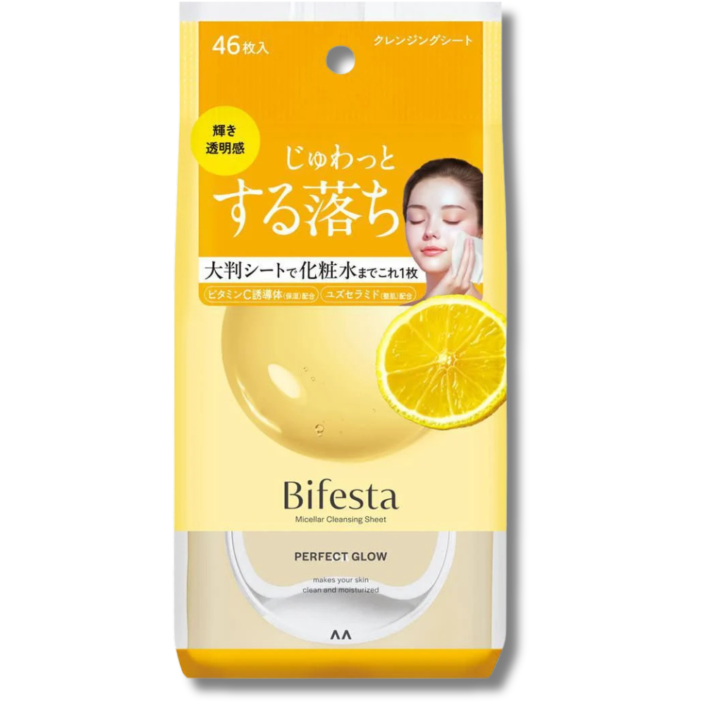 Mandom - Bifesta Micellar Cleansing Sheet Perfect Glow 46Pc