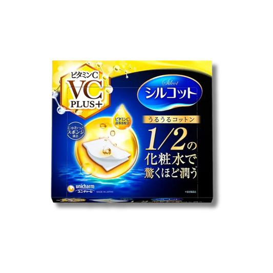 Silcot Sponge Touch Moisturizing Vitamin C Plus+ Cotton Pad