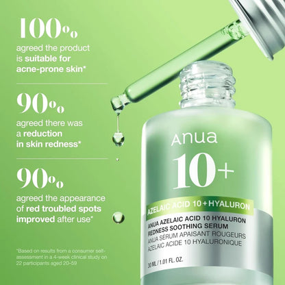 Azelaic Acid 10 Hyaluron Redness Soothing Serum 30ml