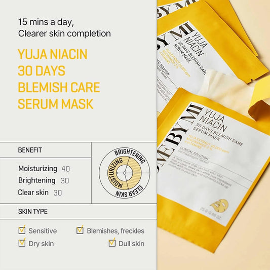 Yuja Niacin 30 Days Blemish Care Serum Mask [1 ea]