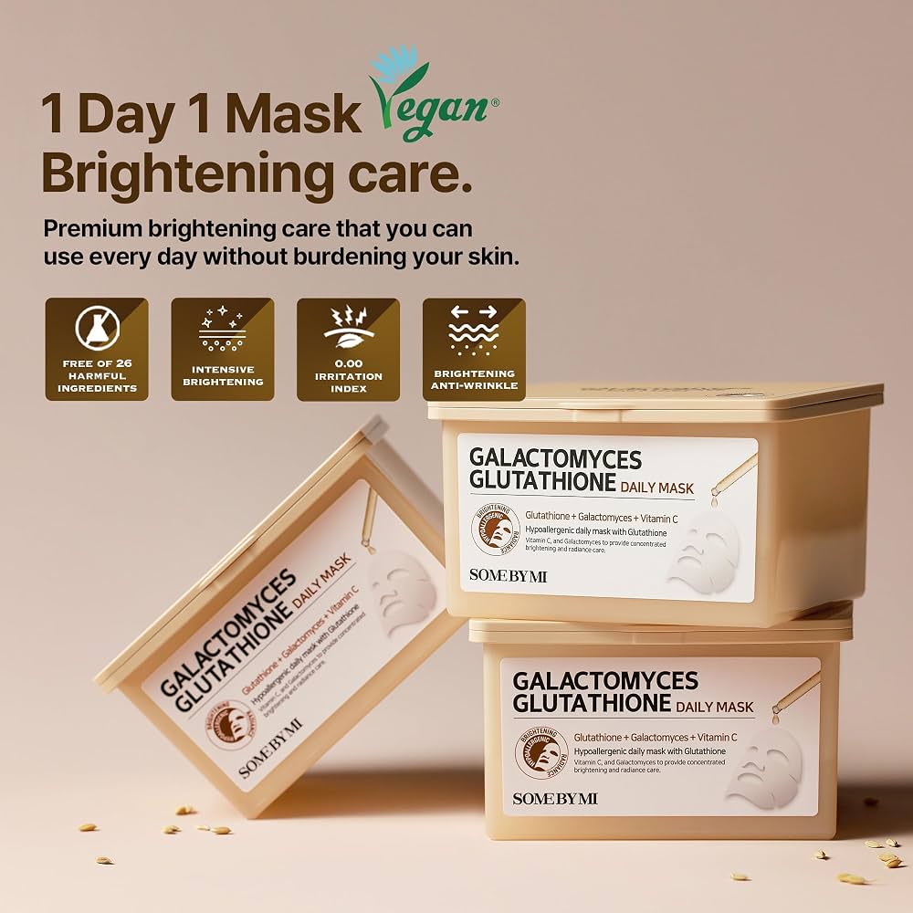 Galactomyces Glutathione Daily Masks [30sheets]